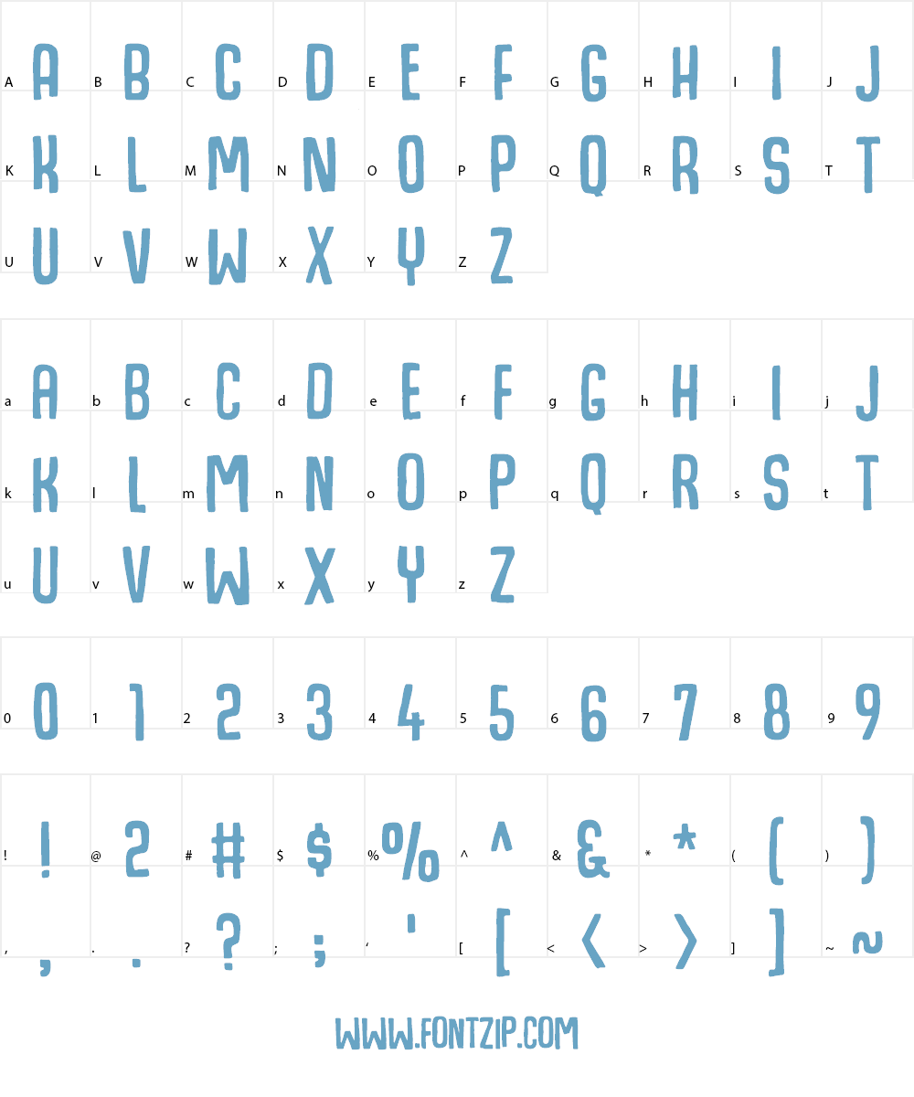 Hogfish DEMO Font Character